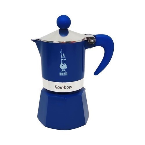 CAFETERA BIALETTI RAINBOW 3TZA AZUL SCHIACCIANOCI